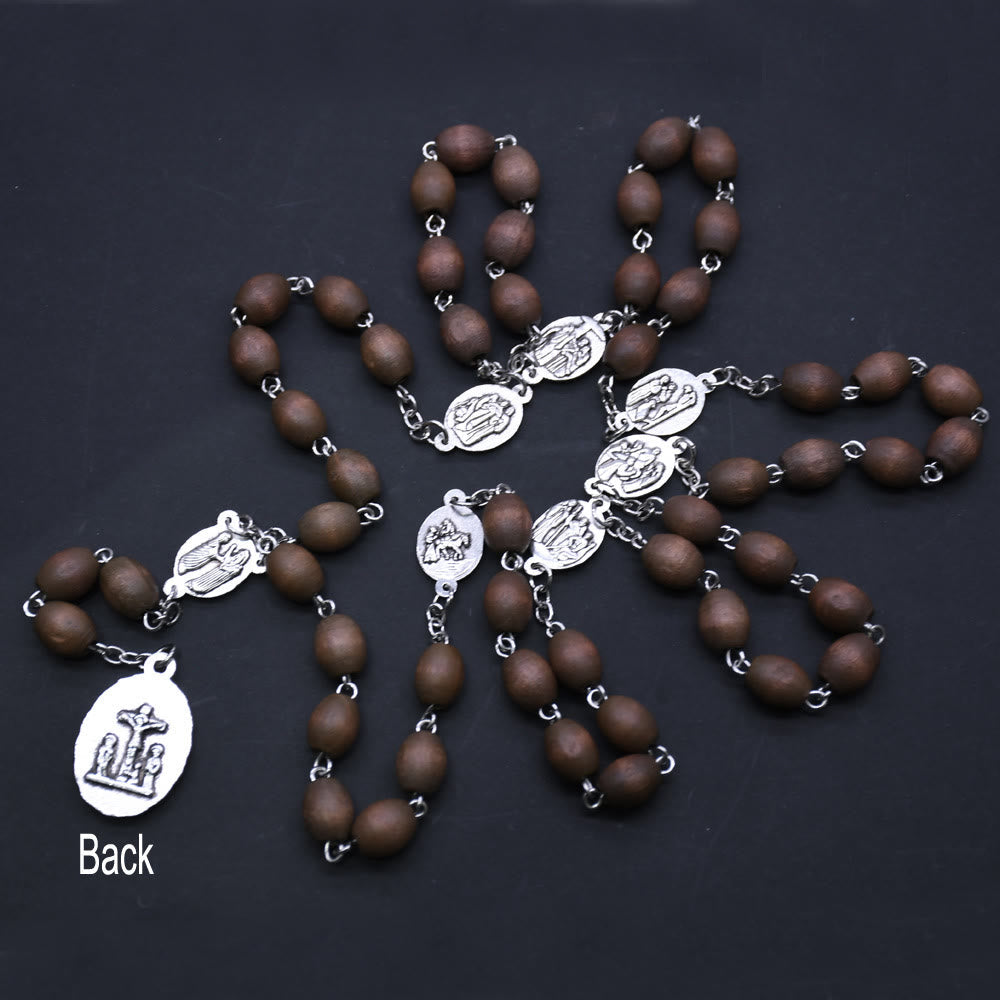 Seven Sorrows Olive Wood Rosary of the Virgin Mary