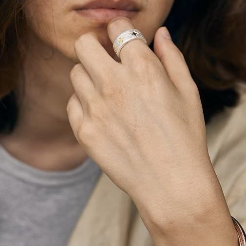 Minimalist Style Cross Adjustable Copper Ring