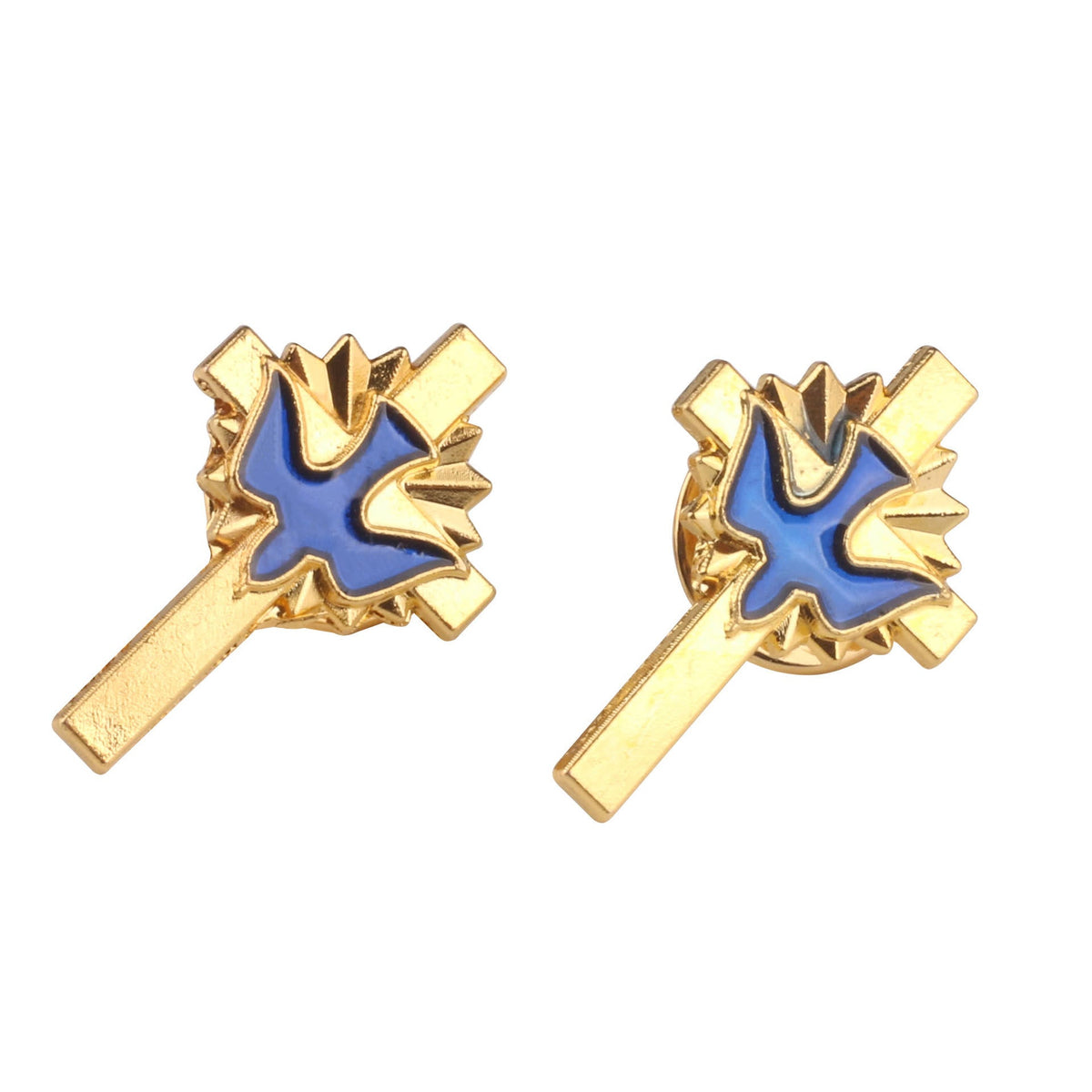 4pcs/set Retro Style Holy Spirit Cross Anti-exposure Pin Fashion Religion Brooch