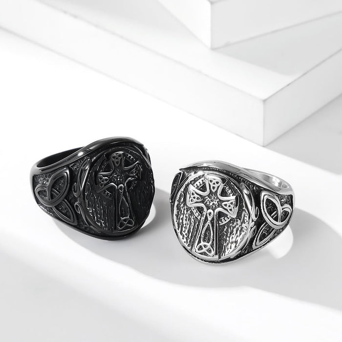 Eternal Faith Celtic Cross Ring - A Symbol of Timeless Devotion