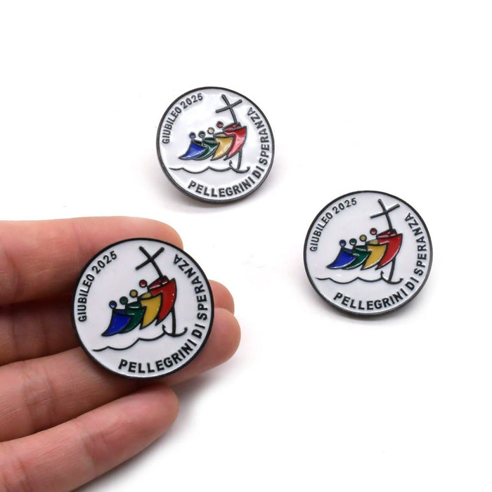 3pcs/set Jubilee Pilgrim Badge Set: Embrace the Spirit of Christian Millennium