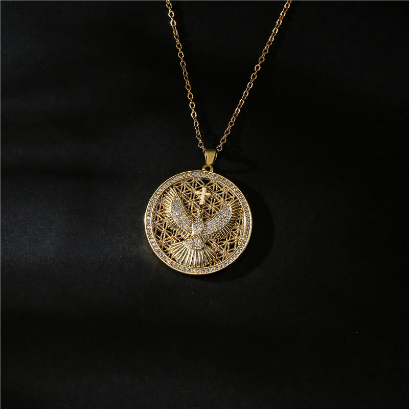 Holy Spirit Dove Heavenly Sparkle Necklace: A Radiant Symbol of Faith