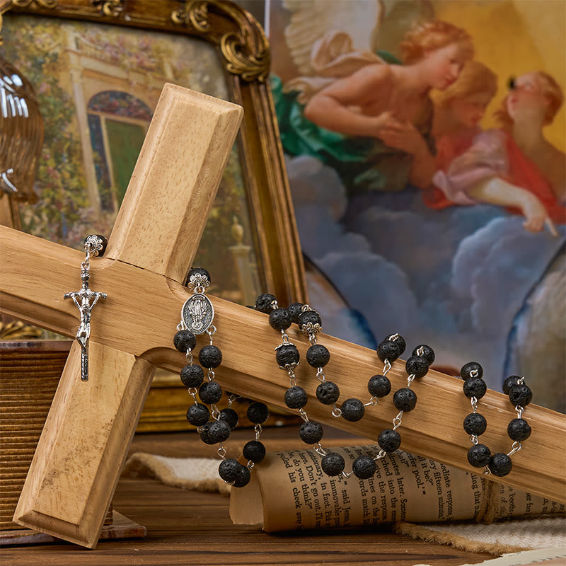 Volcanic Pulse Rosary: A Devotional Thread Woven with Christ's Love