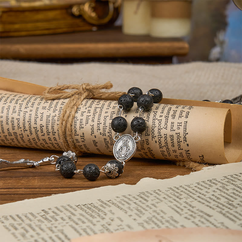 Volcanic Pulse Rosary: A Devotional Thread Woven with Christ's Love