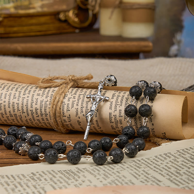 Volcanic Pulse Rosary: A Devotional Thread Woven with Christ's Love