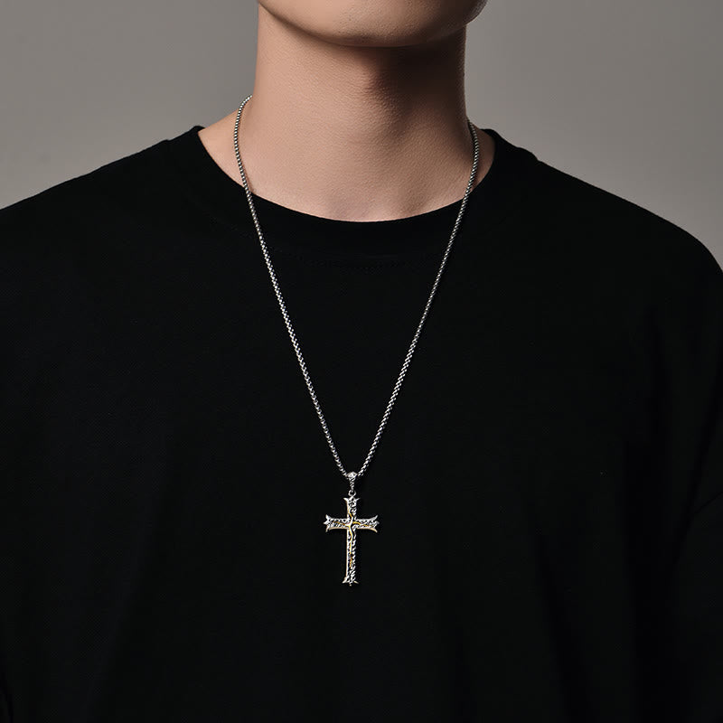 925 Sterling Silver Classic & Vintage Crucifix Tree of Life Necklace: A Symbol of Spirituality and Vitality
