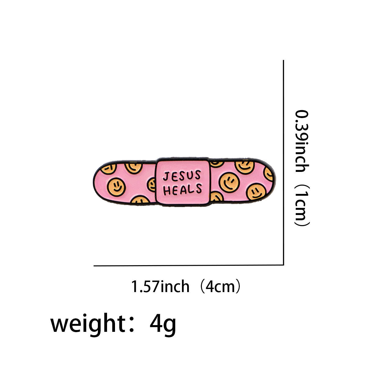 3styles Jesus Quote Cartoon Metal Brooches: A Blend of Faith and Whimsy