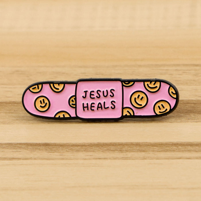 3styles Jesus Quote Cartoon Metal Brooches: A Blend of Faith and Whimsy