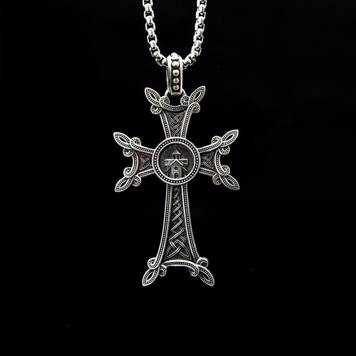 925 Sterling Silver Celtic Crucifix Necklace: A Timeless Blend of Faith and Artistry