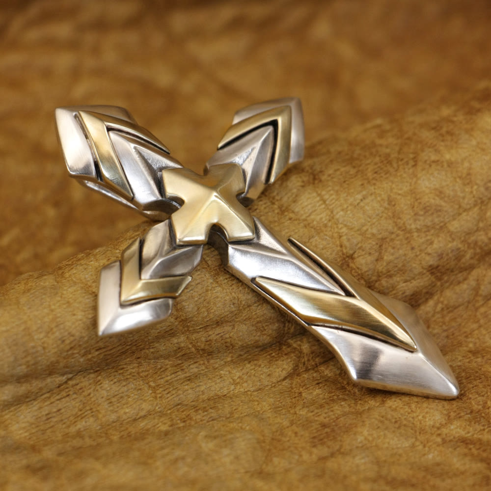 925 Sterling Silver Vintage & Classic Cross Necklace: A Modern Interpretation of the Sacred Sigil