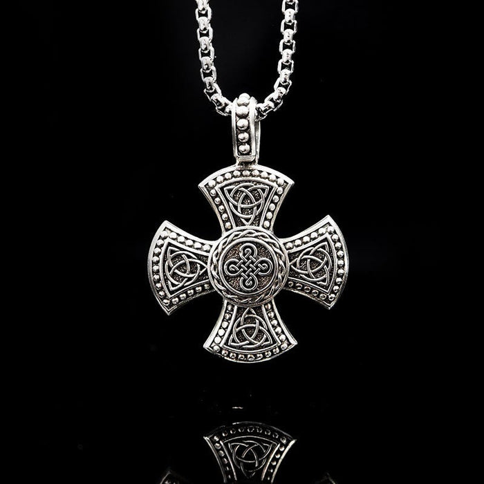 925 Sterling Silver Vintage & Classic Cross Necklace: Ancient Elegance Meets Spiritual Symbolism
