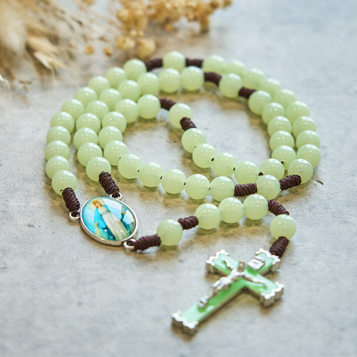 Glow in Dark Luminous Beads Prayer Rosary: Light Your Faith Way