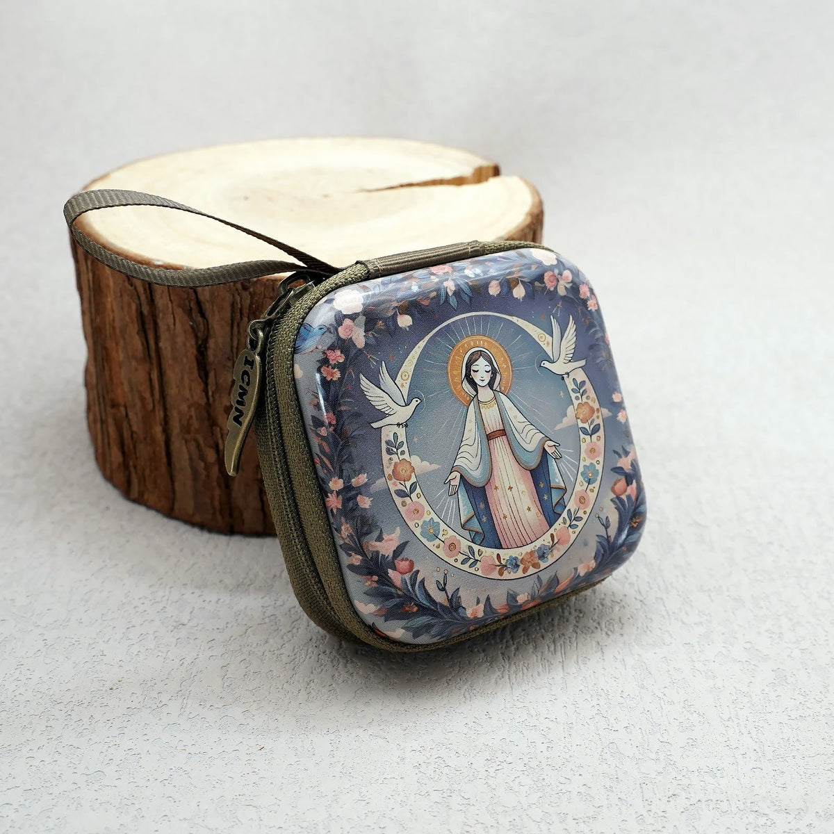9 Patterns Cartoon Style Square Rosary Cases: A Beautiful Blend of Faith and Function