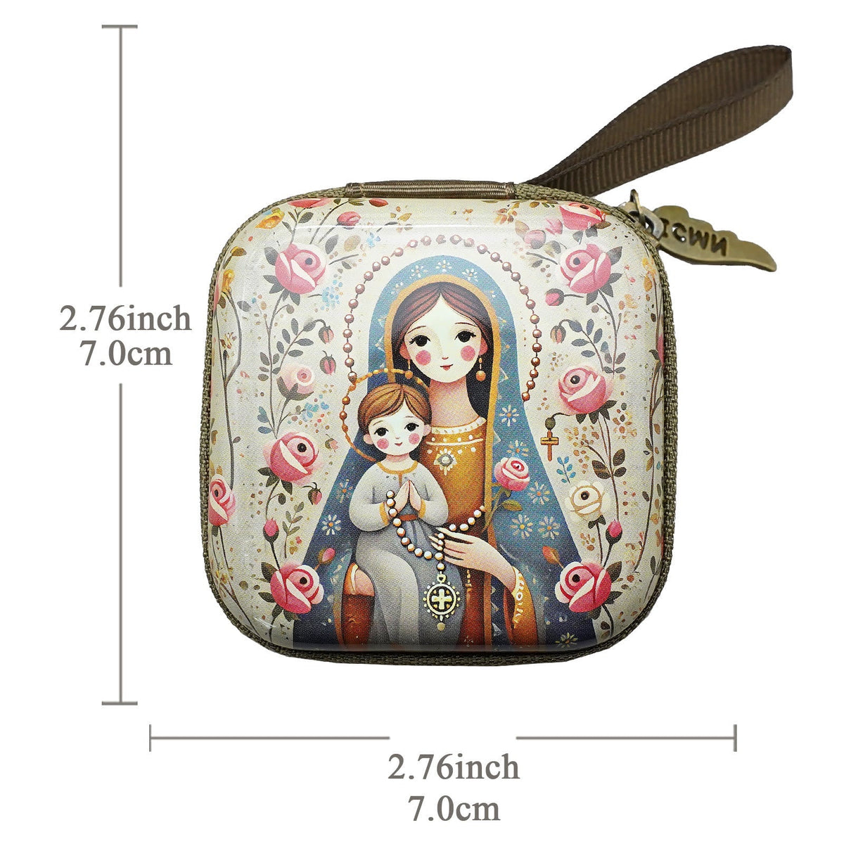 9 Patterns Cartoon Style Square Rosary Cases: A Beautiful Blend of Faith and Function