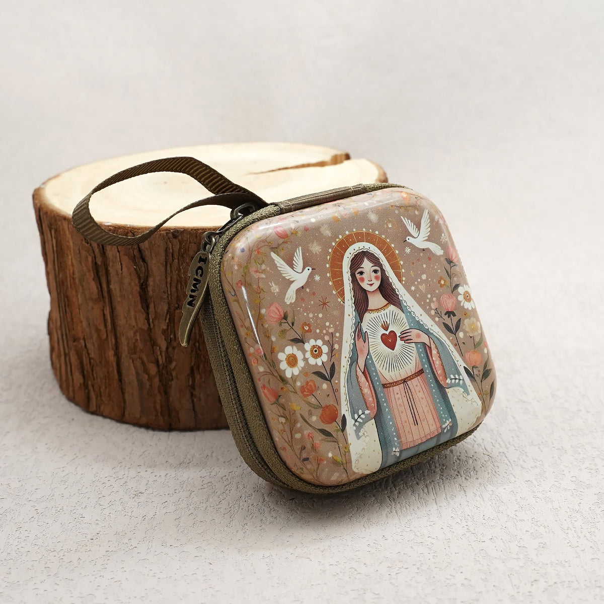 9 Patterns Cartoon Style Square Rosary Cases: A Beautiful Blend of Faith and Function