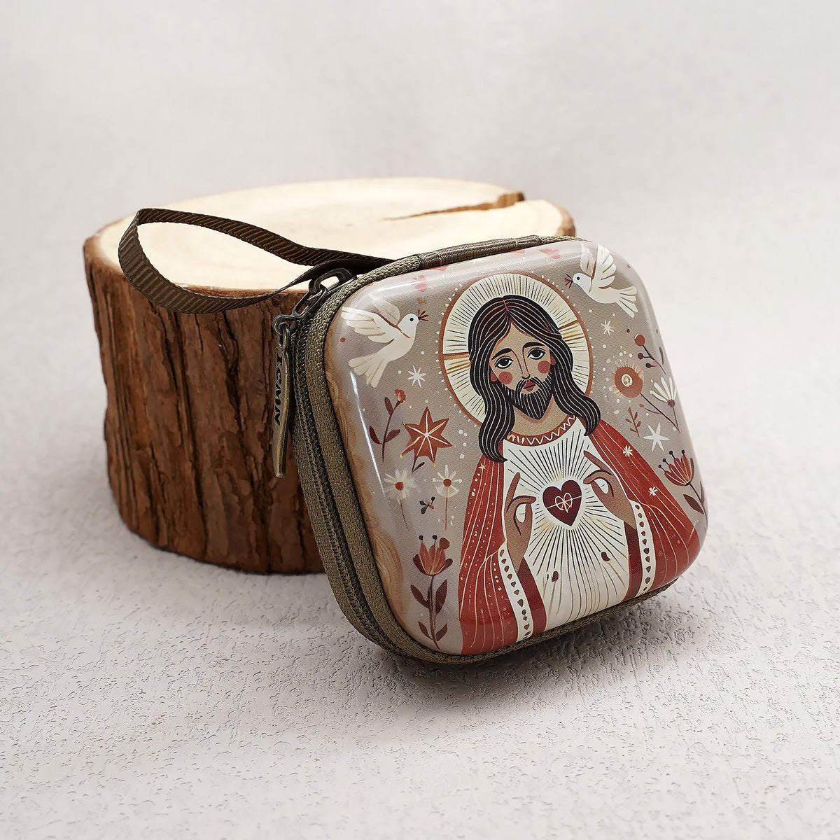 9 Patterns Cartoon Style Square Rosary Cases: A Beautiful Blend of Faith and Function