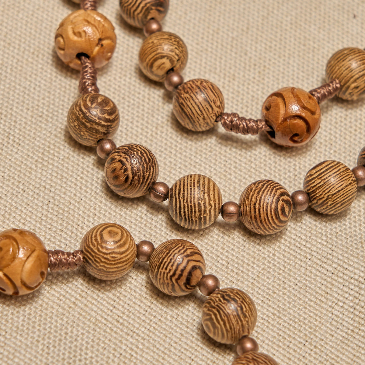 Divine Olive Wood Rosary Adorned with St. Benedict Medal & Crucifix: Sacred Devotion