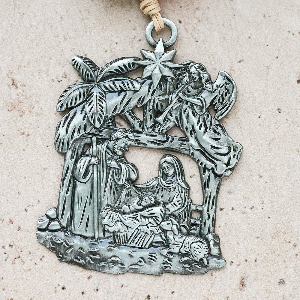 3-Style Christmas Holy Nativity Pocket Rosary: Christmas Shimmer Beads & Unique Birth Scene Pendants