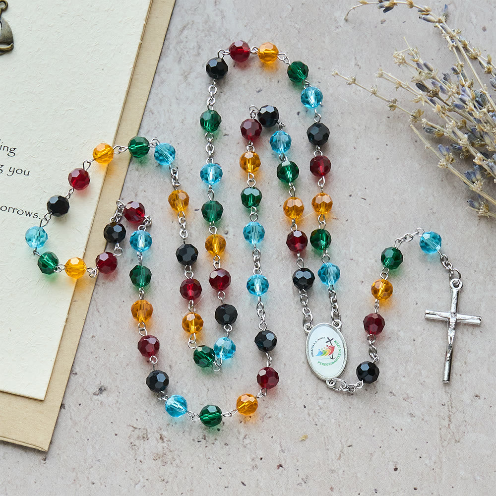 Colorful Bead Rosary: Thoughtful Gift of Devotion & Light