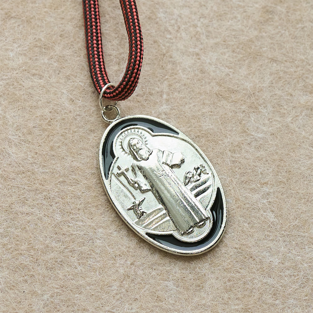 Tiger Eye Pocket Rosary with Courage & Protection: Blessed St. Benedict Exorcism Medal & Cross