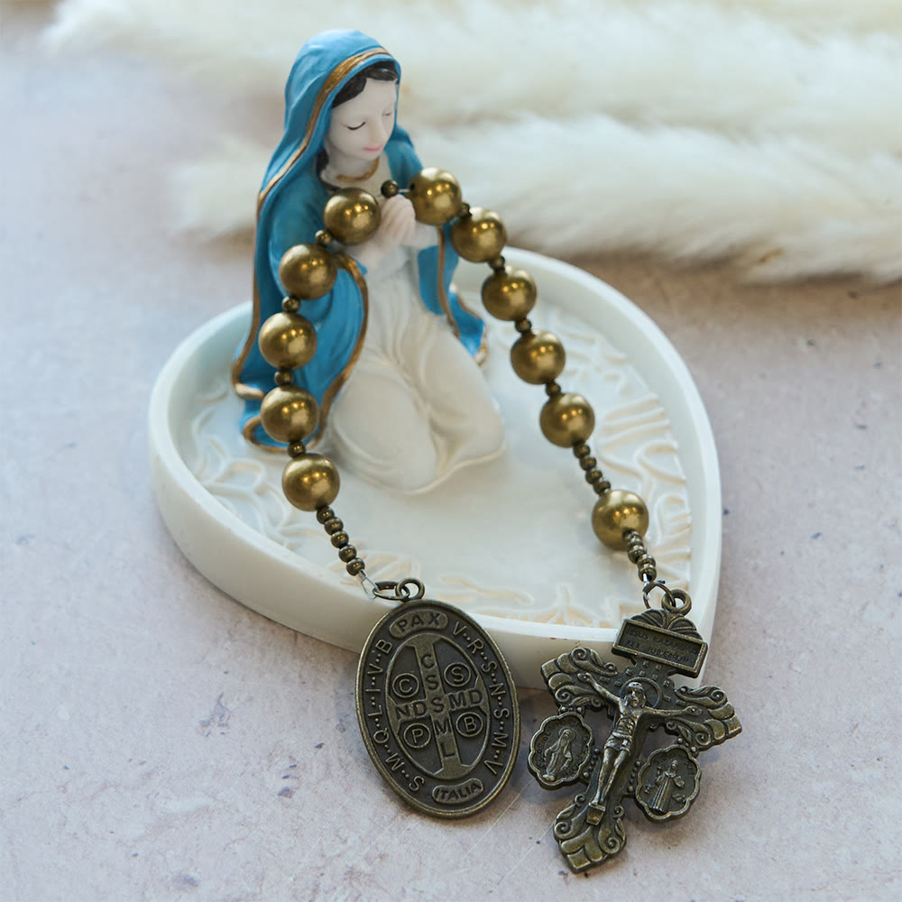The Four Protect Battle Beads Pocket Rosary Series in 4 Warrior Finishes