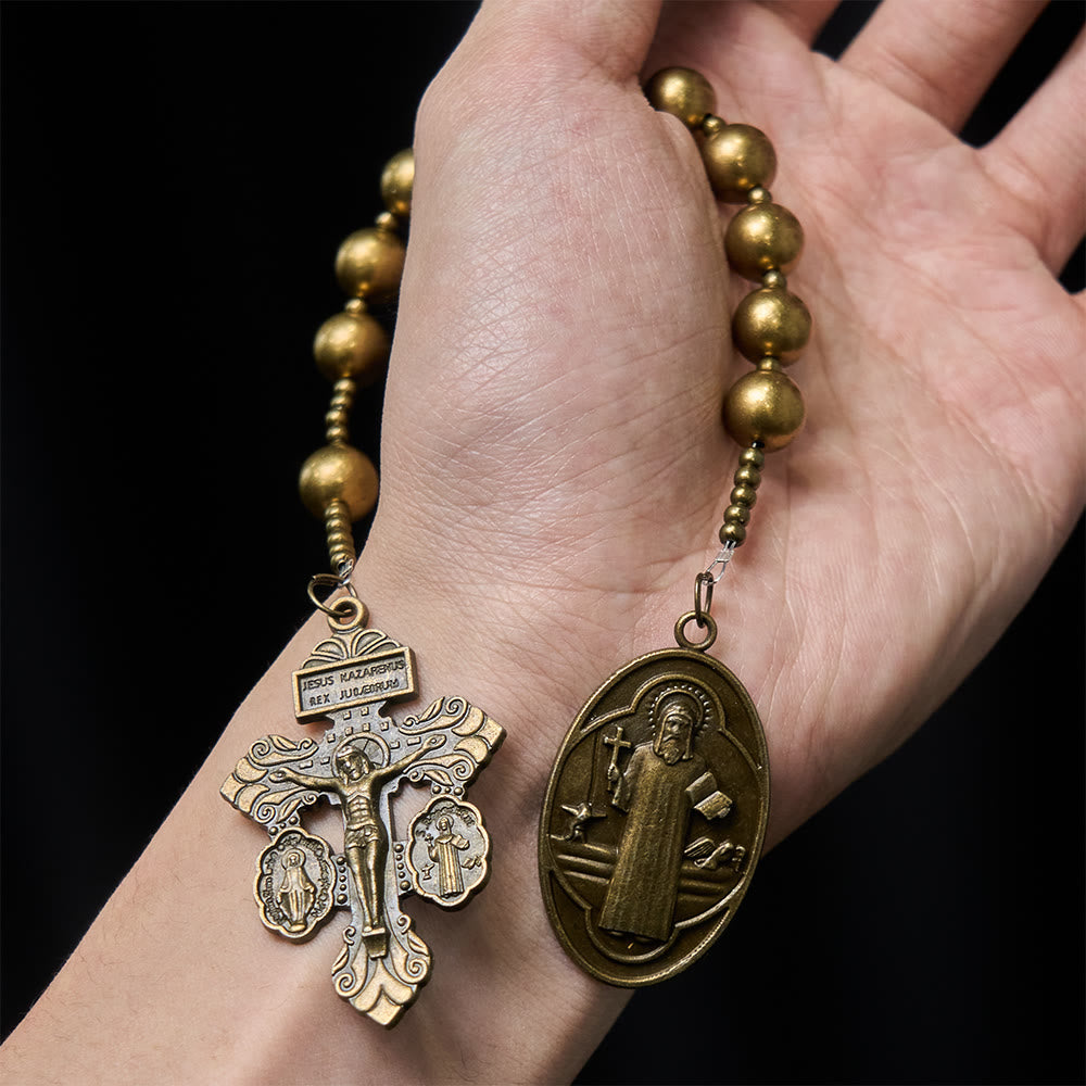 The Four Protect Battle Beads Pocket Rosary Series in 4 Warrior Finishes