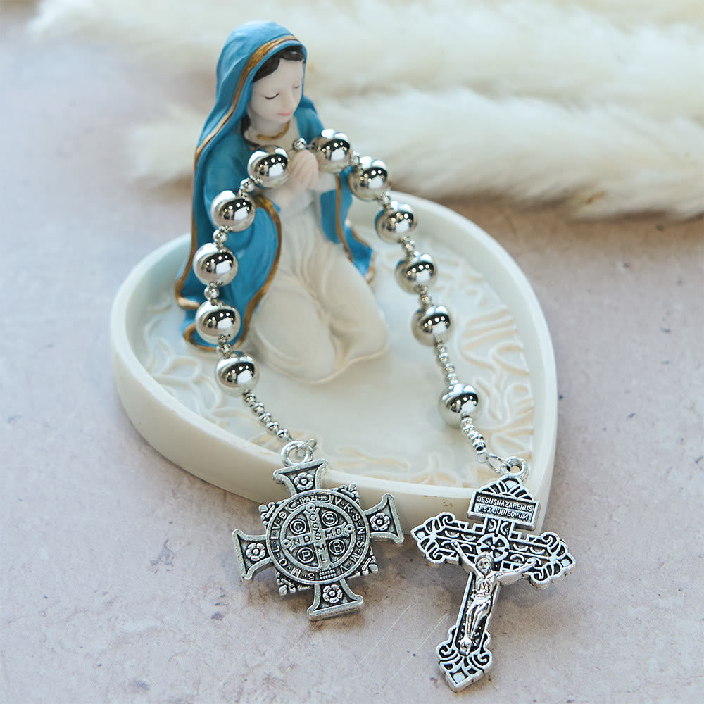The Four Protect Battle Beads Pocket Rosary Series in 4 Warrior Finishes