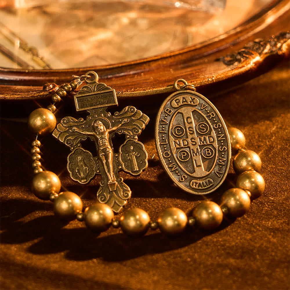 The Four Protect Battle Beads Pocket Rosary Series in 4 Warrior Finishes