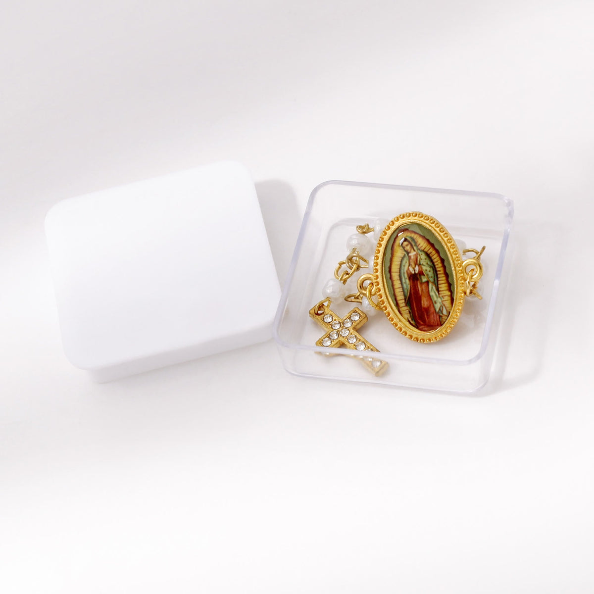 Our Lady of Guadalupe Mini Rosary Brooch: A Symbol of Maternal Protection