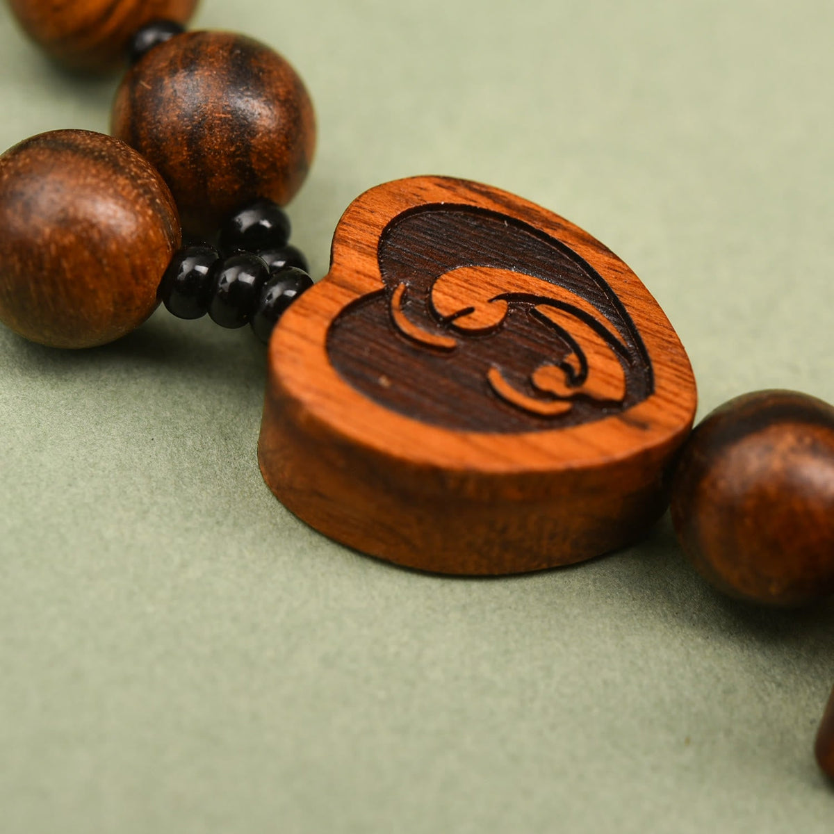 Two-Designed Crucifix Wooden Car Rosary Pendant: A Symbol of Traveler's Protection