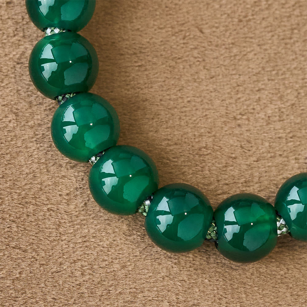Green Aventurine Easter Pocket Rosary with St. Michael Pendant and Celtic Cross