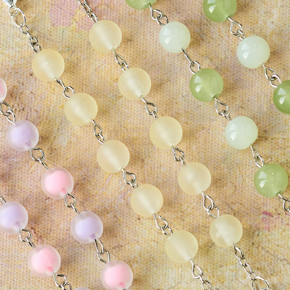 3-Style Pastel Pocket Rosary with Flower Charm: Silver-Toned Crucifix for Marian Prayer