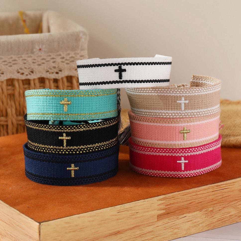 Sacred Cross Woven Tassel Bracelet: Elevate Your Faith With Sweet, Devout Style