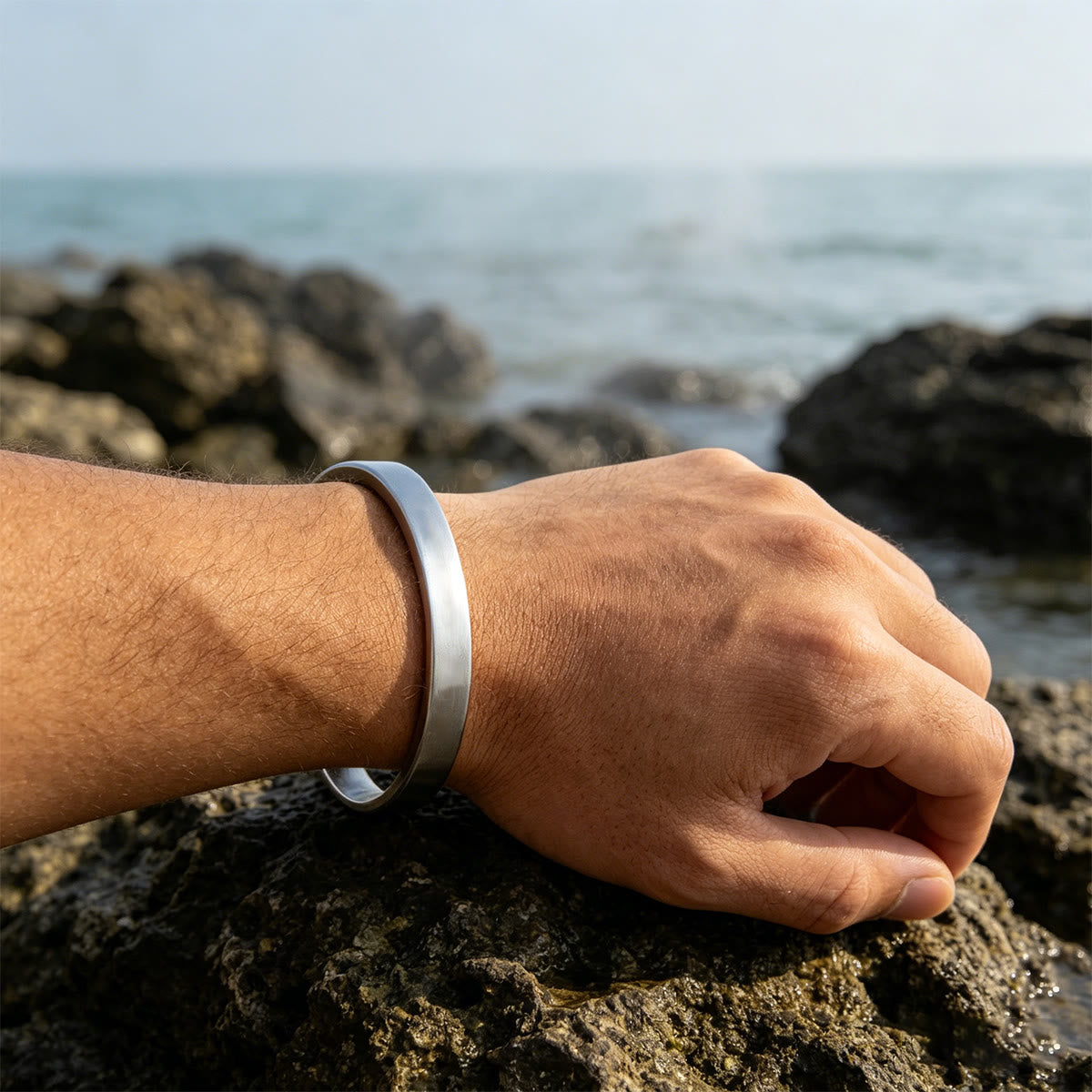 Matthew 19:26 Bible Verse Cross Cuff Bracelet: With God All Things Are Possible Faith Symbol