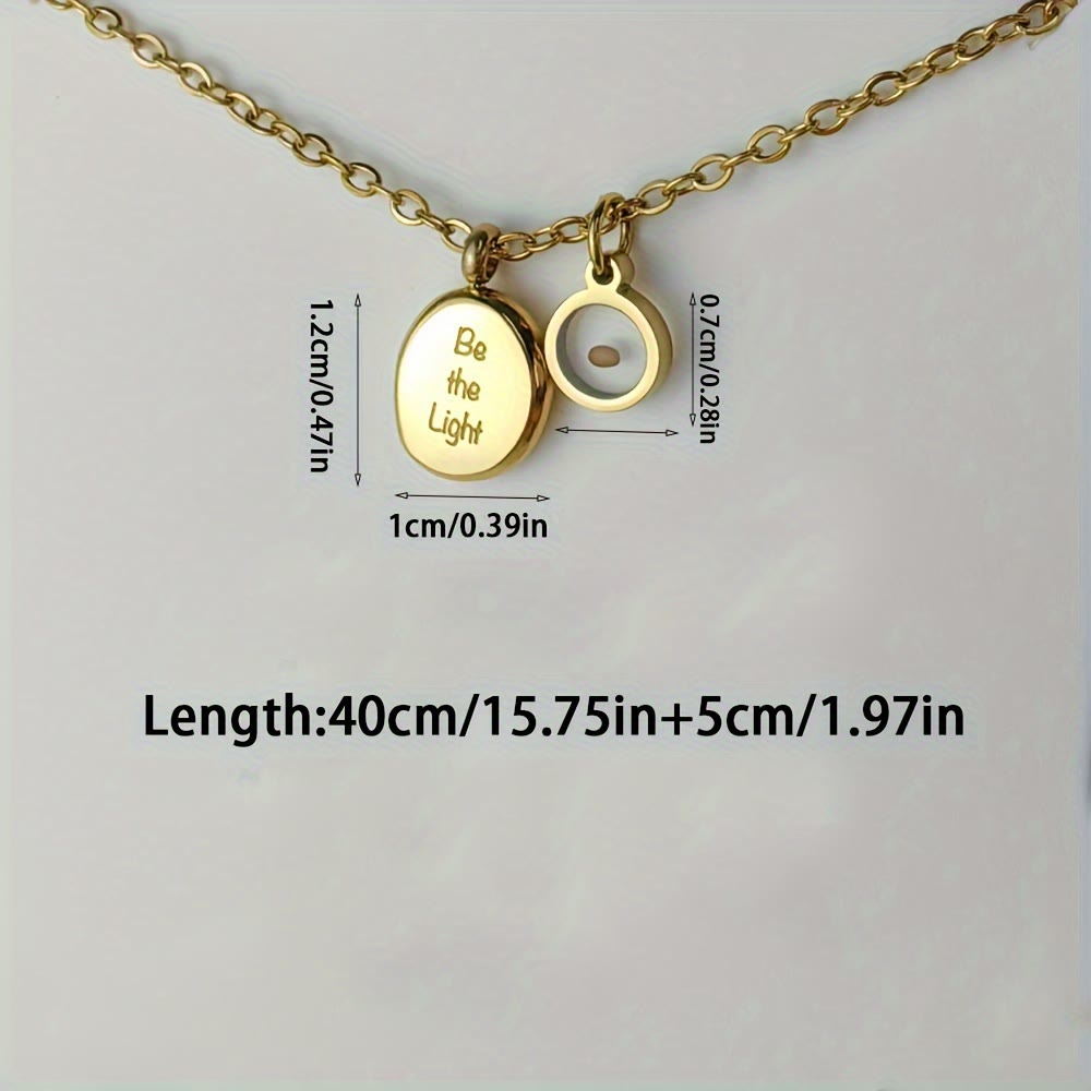 Mustard Seed Be The Light Scripture Necklace: Matthew 17:20 Faith Inspirational Pendant Jewelry