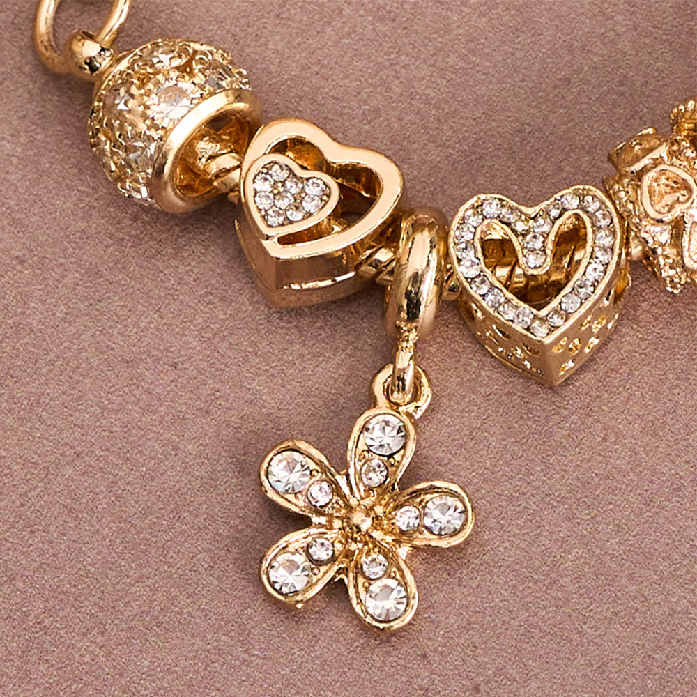 Marian & Heart Charm Bracelet: A Symbol of Divine Love and Heavenly Grace