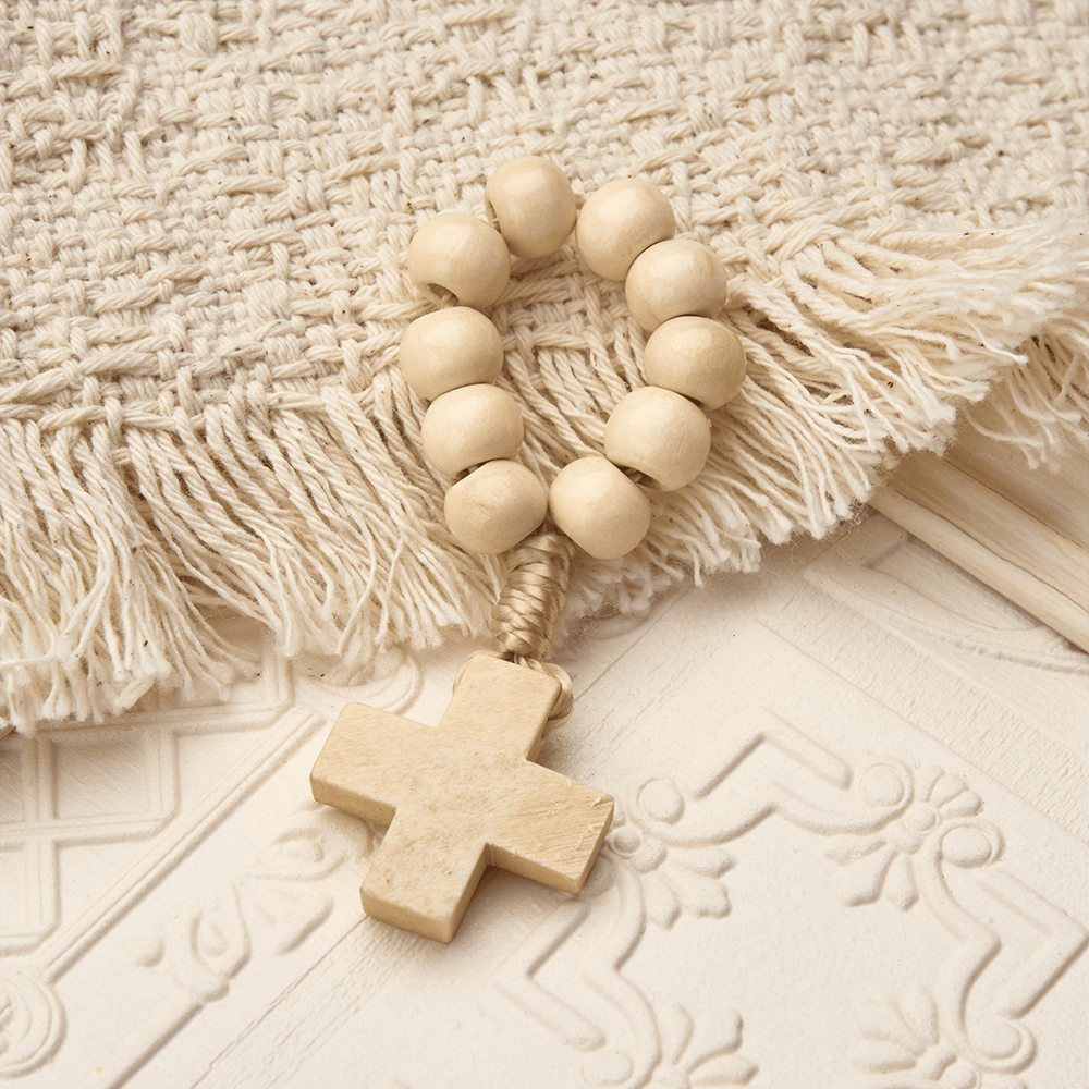 Vibrant Finger Rosary with Simple Cross Pendant: A Daily Symbol of Comfort and Hope