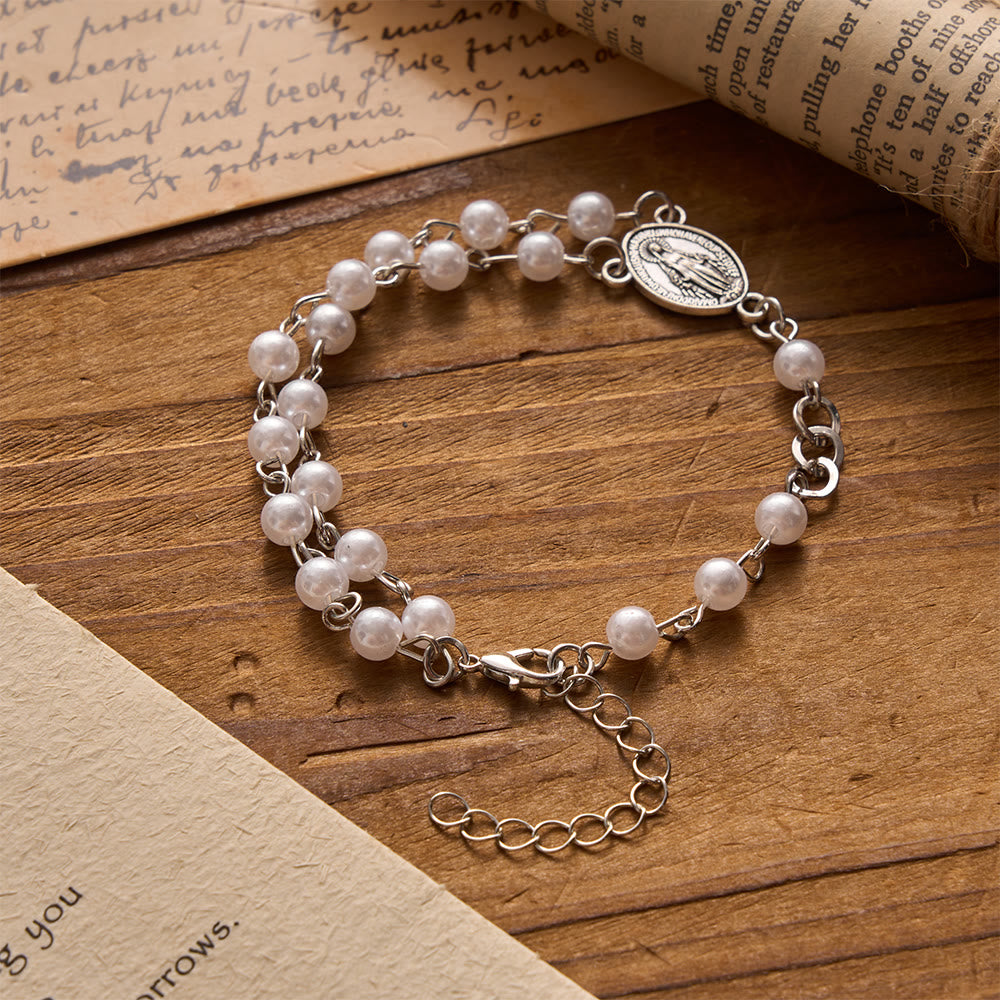 Our Lady Miraculous Medal St. Benedict Bracelet