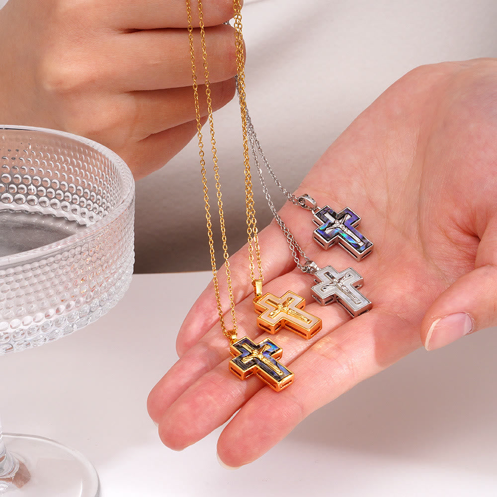 Layered Crucifix Cross Pendant Necklace: A Symbol of Redemption and Everlasting Grace