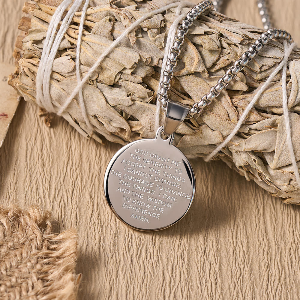 Crown Of Thorns Jesus Portrait Round Medal Box Chain Necklace: Timeless Emblem of Gentle Heavenly Guardianship