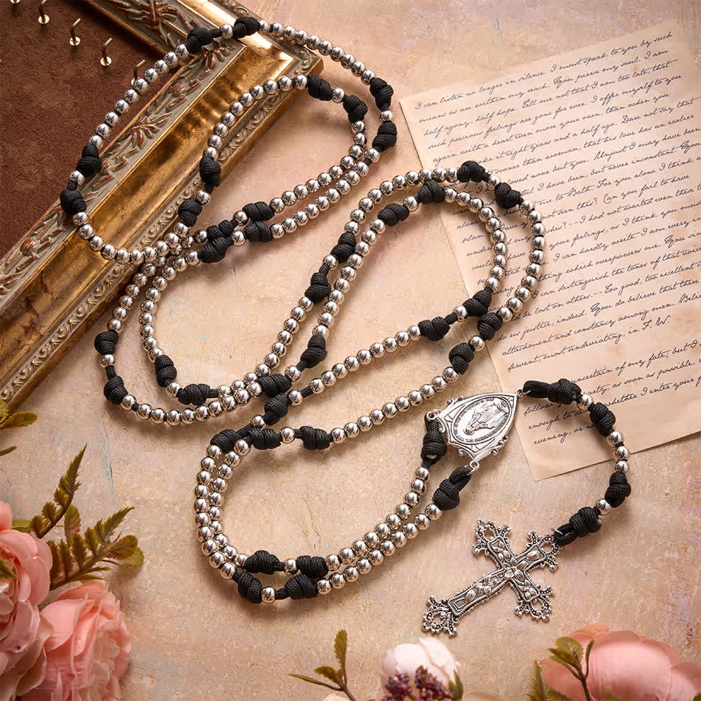 Rugged Plastic Beads Paracord 15-Decade Rosary: Carry Our Lady's Grace Wherever You Go