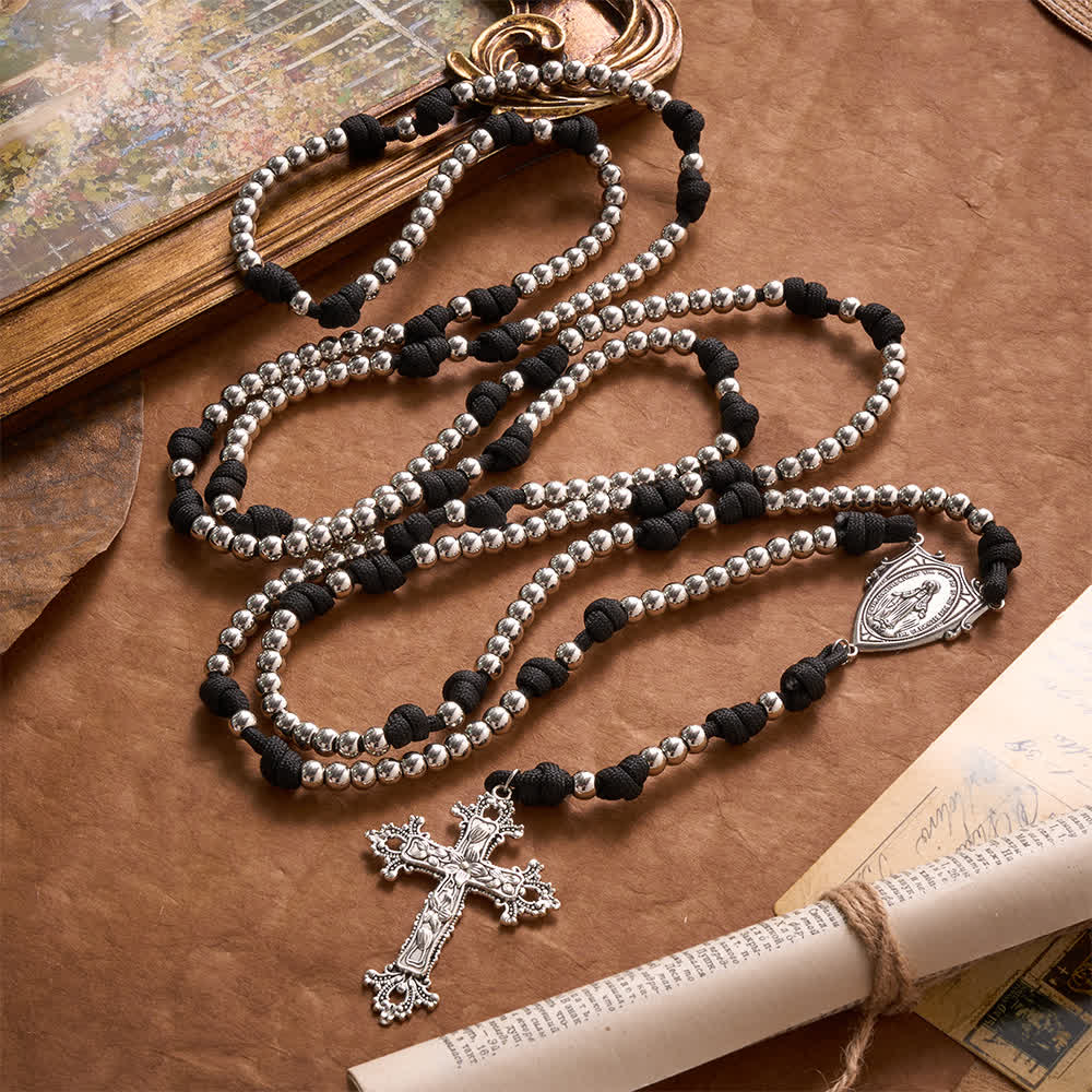Rugged Plastic Beads Paracord 15-Decade Rosary: Carry Our Lady's Grace Wherever You Go
