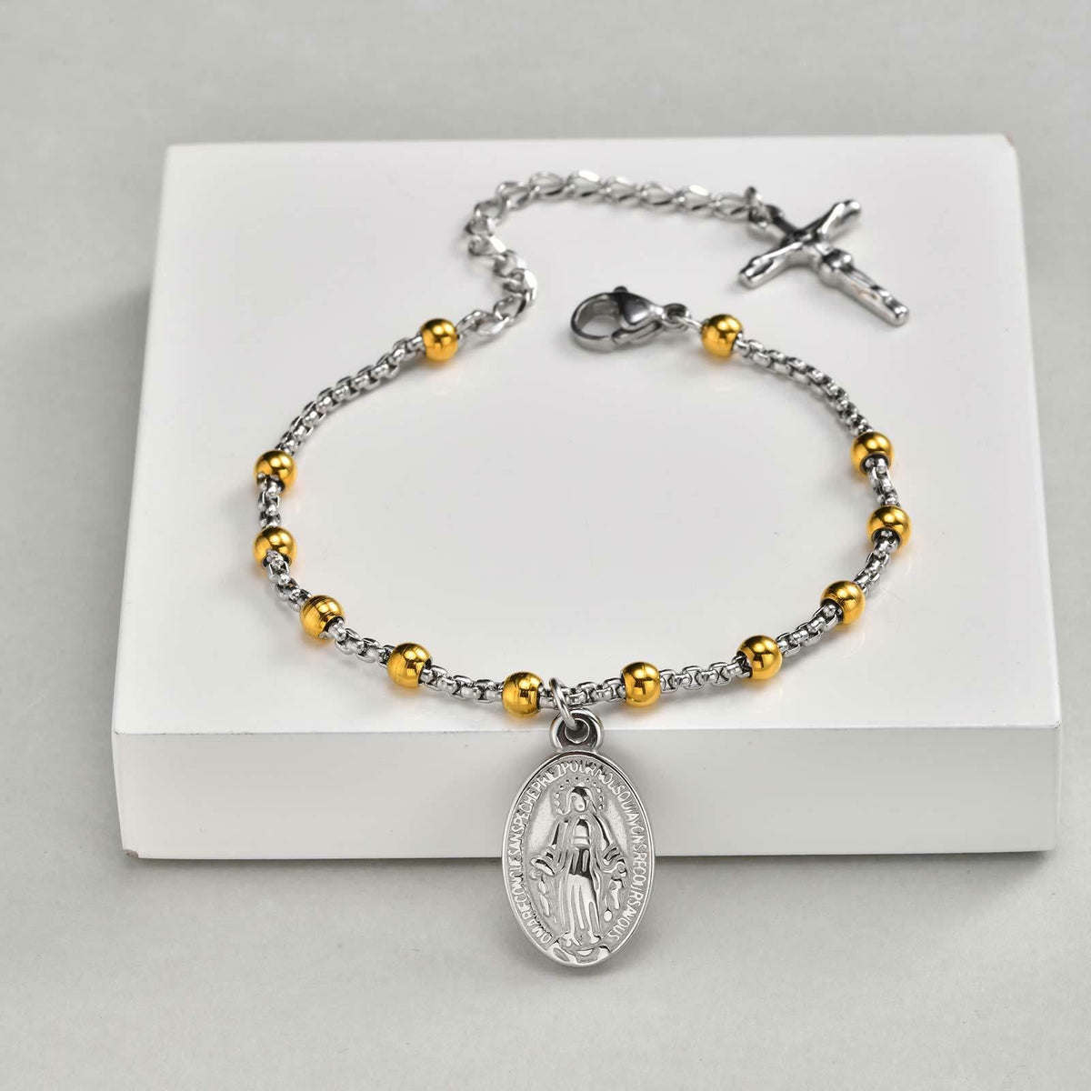 Textured Bead‑Chain Medal Bracelet: Token of Sustained Inner Fortitude