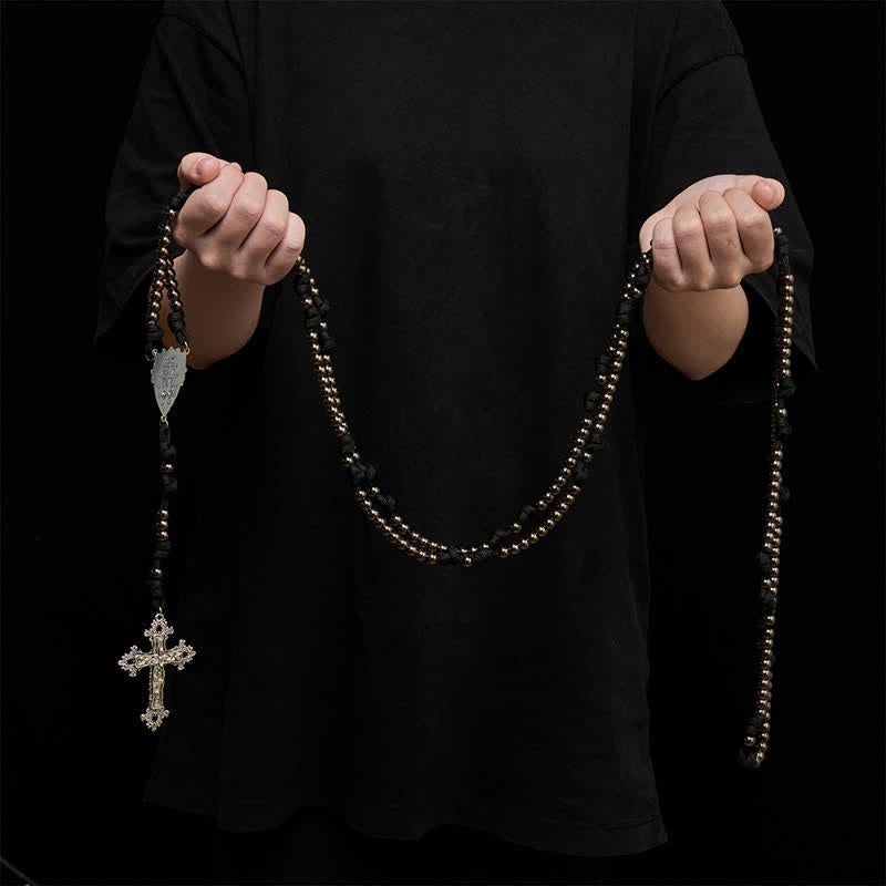 Rugged Plastic Beads Paracord 15-Decade Rosary: Carry Our Lady's Grace Wherever You Go