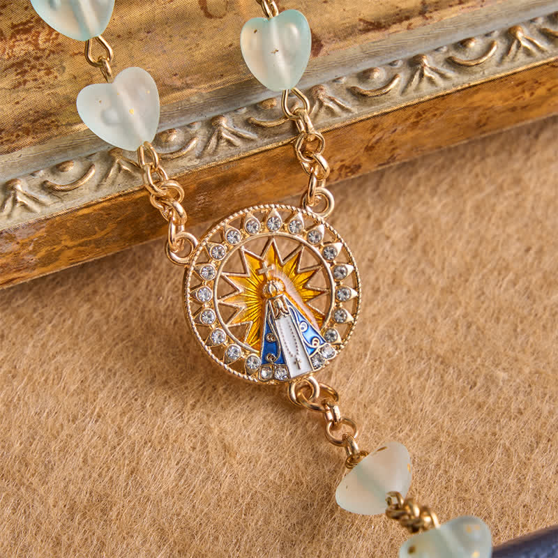 Starburst Our Lady of Luján Heart Rosary: Token of Enduring Grace