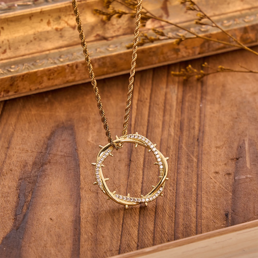 Crown of Thorns Zircon Necklace: A Symbol of Christ’s Redemptive Sacrifice