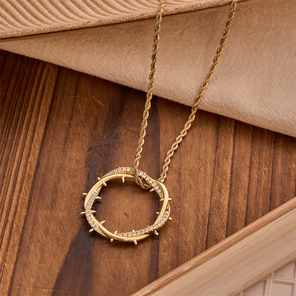 Crown of Thorns Zircon Necklace: A Symbol of Christ’s Redemptive Sacrifice