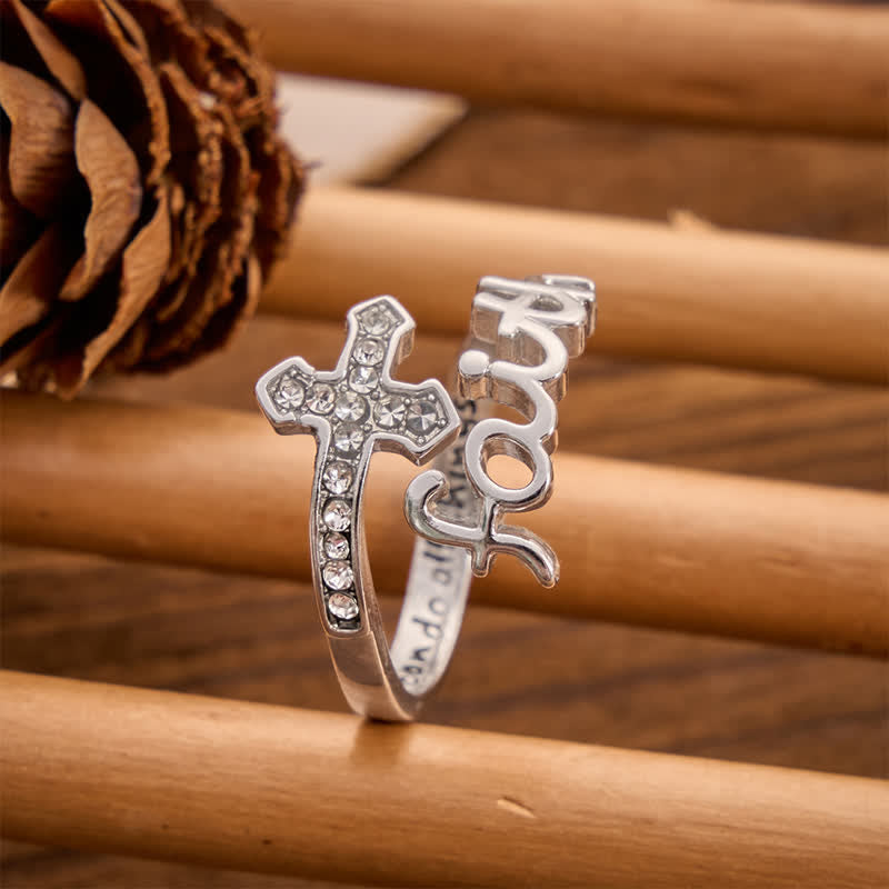 I Can Do All Things Engraved Faith Cross Ring: Token of Gentle Divine Strength