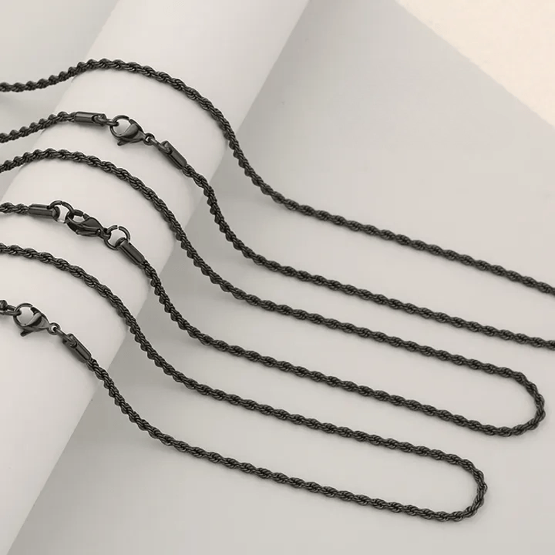 304 Stainless Steel Textured Crucifix Necklace: Sacred Mark of Abiding Grace