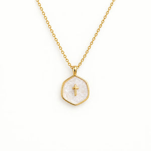 Medallion Cross Necklace